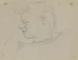 Henry van de Velde, Portrait der Maria Sèthe im Profil