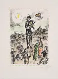 Platzkonzert by Marc Chagall, 1983, Farblithografie auf Arches FRANCE (Wasserzeichen), sold Feb 2022
