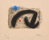 Joan Miró, Nous avons (Aus: Fusées), 1959, Radierung und Aquatinta auf BFK RIVES (Wasserzeichen)
