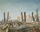 Peter Stephan, "Der Weg zur Siegessäule", 1947, Öl auf Leinwand
