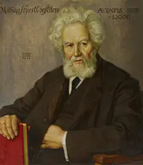Rudolf Schiestl, Portrait des Vaters des Künstlers, des Bildhauers Matthäus Schiestl d.Ä, Öl auf Holz
