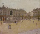 Charles de Meixmoron de Dombasle, Die Place Stanisla in Nancy, Öl auf Holz