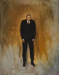 Axel Geis, "Mann im Licht", 2004, Öl auf Leinwand
