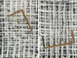 Mischa Kuball, Positiv / Negativ, 1986, Jeweils Dispersion und Collage auf Karton