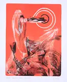 Pallazo by Karl Otto Götz, 2005, Farblithografie auf leichtem Karton, sold Apr 2021