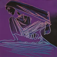 Lamentation by Andy Warhol, 1986, Farbserigrafie auf Lenox Museumskarton, sold Jun 2022