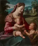 Jacopo da Empoli, Madonna und Kind mit dem Johannesknaben, Um 1595, Öl auf Holz