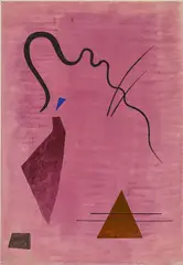 Wassily Kandinsky, Das Kleine Blau, 1924, Aquarell auf Papier