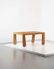 Desk and side unit, from a private commission, Paris by Martin Szekely, 1985, Oak, offered Apr 2014