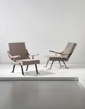 Ignazio Gardella, Pair of 'Digamma' adjustable armchairs