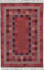 'Korsordet (Crossword)' rug by Marianne Richter, designed 1948, executed 1950s, Handwoven wool on a wool warp, sold Apr 2014