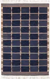 Marta Maas-Fjetterstrom, 'Rutig Blå halvflossa' (Chequered Blue Half Pile) rug