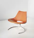 Preben Fabricius and Jørgen Kastholm, Early ‘Scimitar’ lounge chair, model no. IS-63