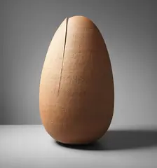 Stig Lindberg, Unique 'Egg' sculpture, 1950s, Handbuilt stoneware