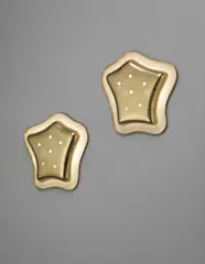 Ugo Carra, Pair of wall lights, designed for the smoking room of the 'Augustus' transatlantic ocean liner, 1950, Perforated brass, glass, brass, painted aluminium