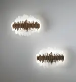 Fontana Arte, Pair of wall lights, model no. 2496, circa 1968, Chiseled glass, bronze, painted metal