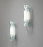 Max Ingrand, Pair of wall lights, model no. 2224, circa 1960, Glass, frosted glass, painted metal