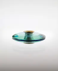 Rare flower holder by Max Ingrand, circa 1958, Coloured glass, brass, sold Apr 2014