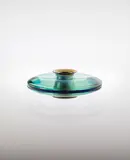Max Ingrand, Rare flower holder, circa 1958, Coloured glass, brass