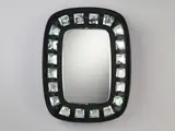 Max Ingrand, Mirror, circa 1958, Mirrored glass, cut glass, painted wood, metal