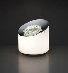 Table lamp, model no. 2441 by Max Ingrand, circa 1960, Opaque glass, chiselled glass, metal, sold Apr 2014