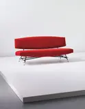 Two-seater sofa, model no. 865 by Ico Parisi, circa 1955, Fabric, painted tubular metal, sold Apr 2014