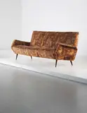 Sofa, model no. 803 by Gio Ponti and Mario Rossello, 1954, Fabric, walnut, sold Apr 2014