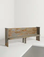 Vestry bench, designed for the Muurame Church, Muurame, Finland by Alvar Aalto, 1926-1929, Painted pine, sold Apr 2014
