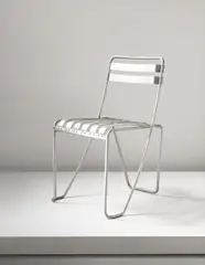 Alfréd Réth, Prototype stackable chair, designed for the Aluminium Competition, Paris, 1933, Tubular aluminium, aluminium