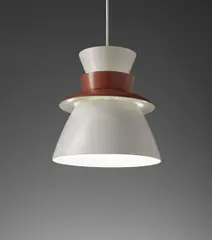 Jørn Oberg Utzon, Ceiling light, model no. U336, 1957, Painted metal
