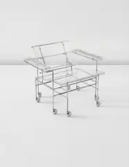 Paul Rudolph, 'Rolling' armchair, circa 1968, Lucite, chromium-plated steel