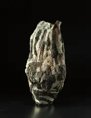 Ewen Henderson, Large 'Sack' form, circa 1990, Mixed laminated clay, glazes