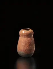 Henri Simmen, Gourd vase, 1920s, Stoneware with amber glaze