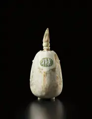 Taxile Doat, 'La Musique et La Danse' coloquinte et bouchon, 1903, Glazed porcelain