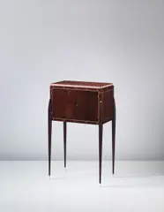 Drinks cabinet by Émile-Jacques Ruhlmann, circa 1925, Amaranthe, ivory, offered Sep 2014