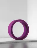 Verner Panton, Rare ‘Sitzrad’ sitting wheel, 1974-1978, Wood, fabric