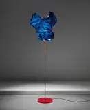 Orsina Sforza, Unique 'Blue Bernini' standard lamp, 2013, Cotton, painted iron, acrylic