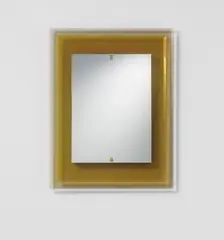 Mirror by Fontana Arte, circa 1965, Coloured glass, mirrored glass, brass, offered Sep 2014