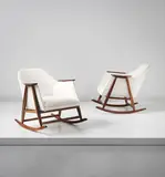 Gianfranco Frattini, Pair of rocking chairs