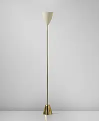 Standard lamp by Angelo Lelii, circa 1950, Painted metal, tubular brass, brass, sold Sep 2014