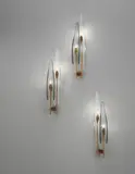 Max Ingrand, Set of three ‘Dahlia’ wall lights, model no. 1461
