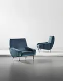 Pair of armchairs, model no. 857 by Ico Parisi, circa 1958, Fabric, painted tubular metal, sold Sep 2014