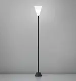 Gino Sarfatti, Standard lamp, model no. 1051/PX, 1951-1952, Plastic, brass, cast iron