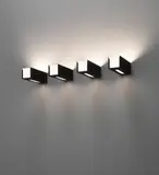 Set of four wall lights, model no. 249/1 by Gino Sarfatti, circa 1963, Painted metal, opaque glass, sold Sep 2014