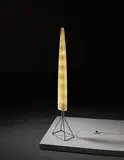 Gio Ponti, Rare ‘Siluro’ standard lamp, circa 1957, Chromium-plated tubular metal, acrylic, painted metal
