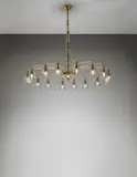 Vittorio Zecchin, Large sixteen-armed chandelier, circa 1920, Coloured glass