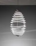 Poul Henningsen, ‘Spiral’ ceiling light, designed for the University of Aarhus, 1942, Aluminum, painted aluminium