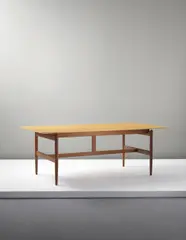 Finn Juhl, Worktable, designed 1945, executed circa 1952, Maple, teak