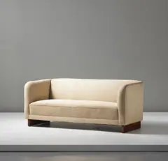 Rare sofa by Ole Wanscher, 1940s, Beech, fabric, offered Sep 2014