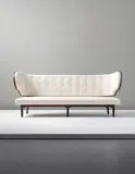Vilhelm Lauritzen, Important and rare sofa, from the Royal Suite, Radiohuset (National Broadcasting House), Copenhagen, 1938-1945, Rosewood, fabric